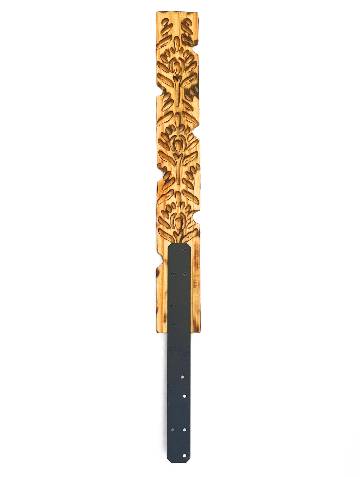 Decorative carved plant stake and support. Trellis. Plant pole.