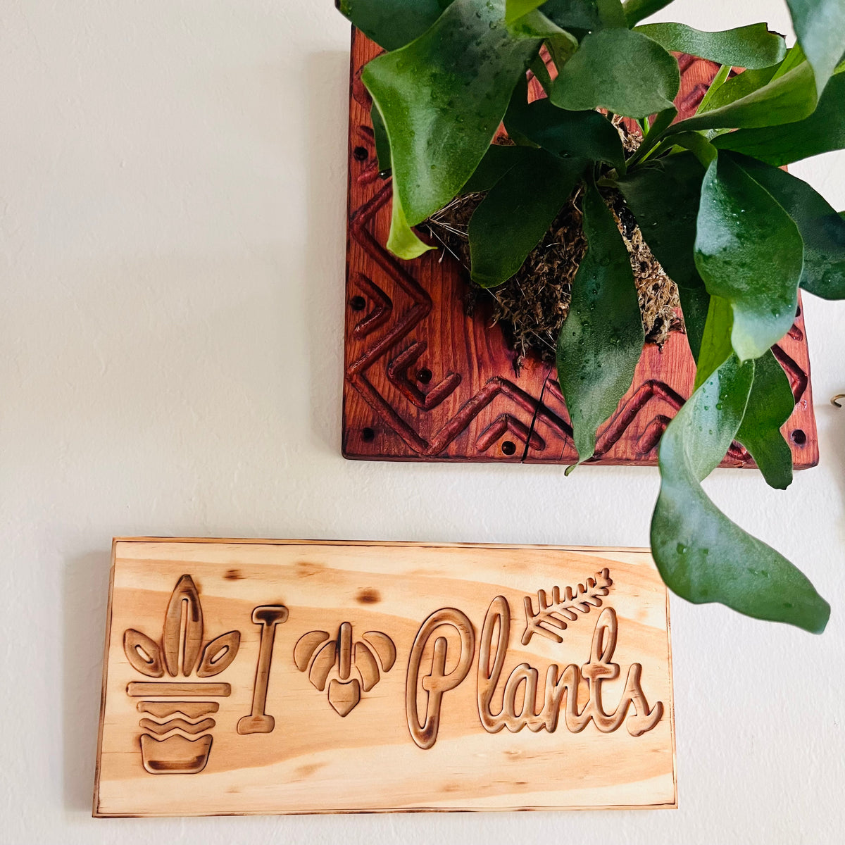 I love Plants - wall decor | wall sign | plant decor | decor on the wall