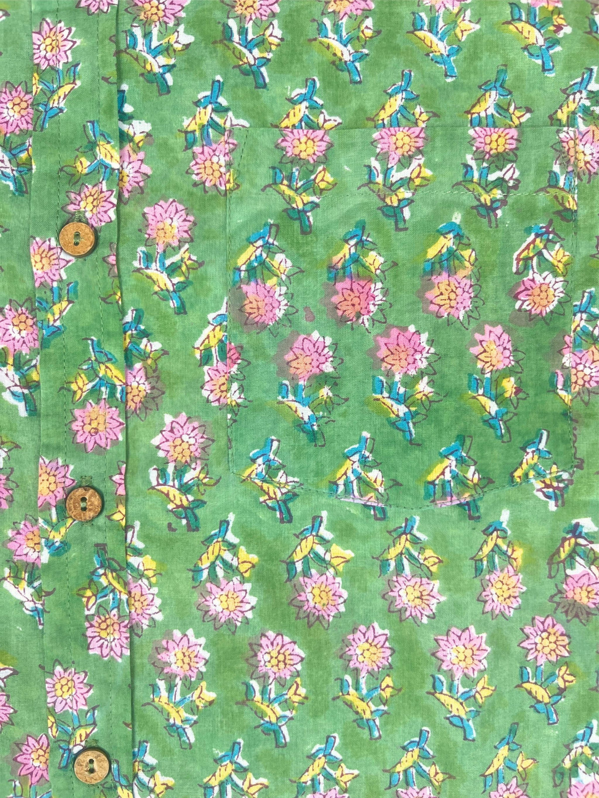 Meadow - Hand-Block Printed 100% Cotton Men's Shirt
