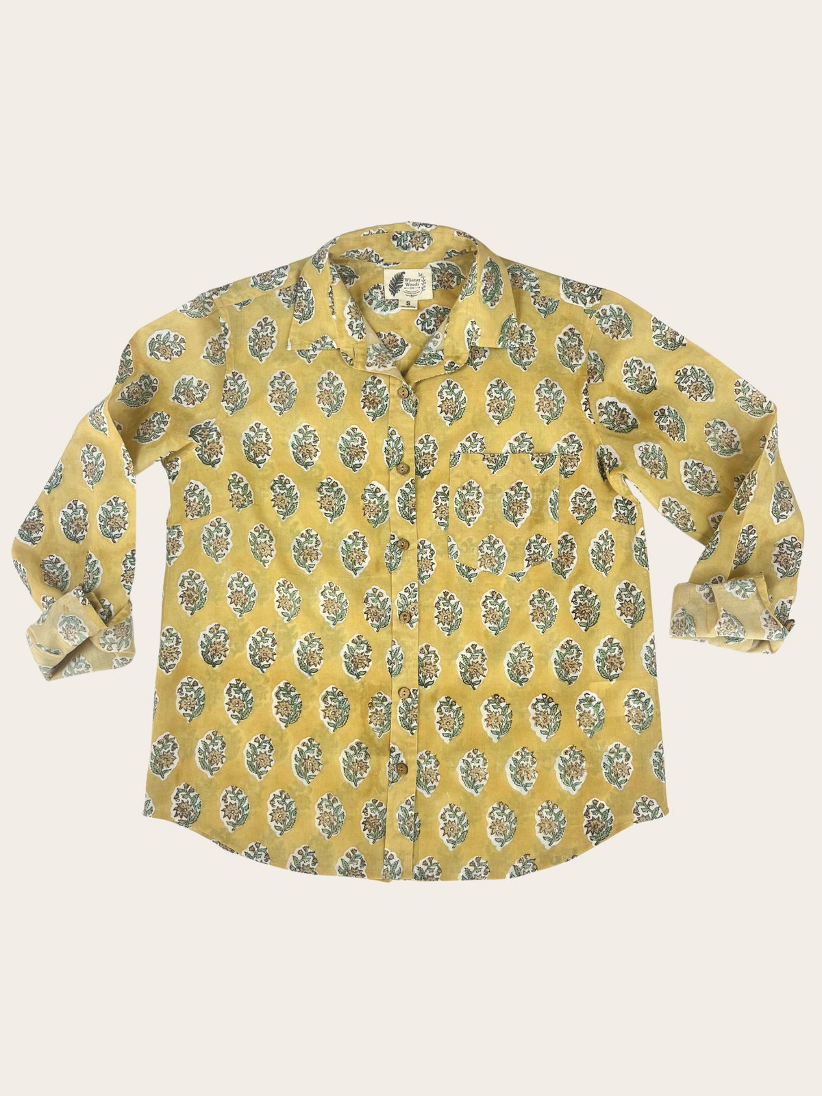 Mellow - Hand-Block Printed 100% Cotton Women's Shirt