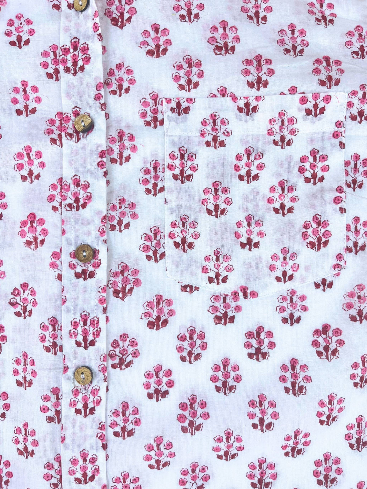 Rosella - Hand-Block Printed 100% Cotton Women's Shirt