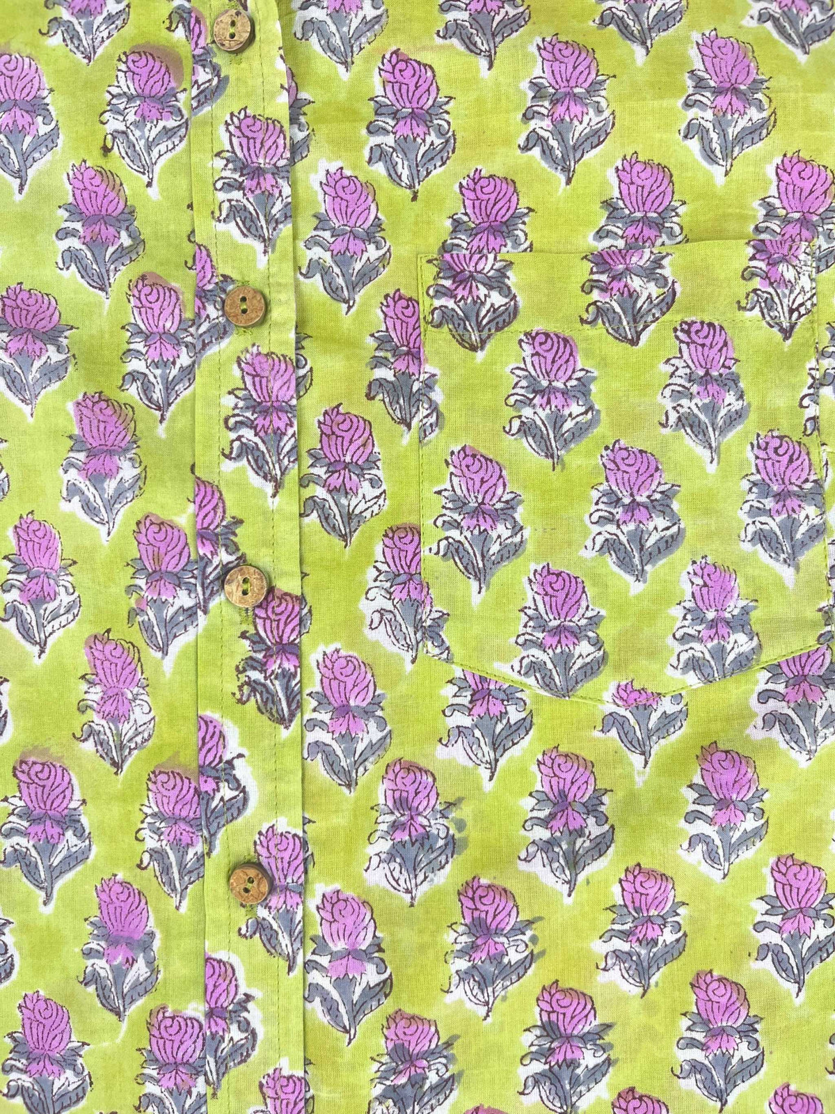 Viola - Hand-Block Printed 100% Cotton Women's Shirt
