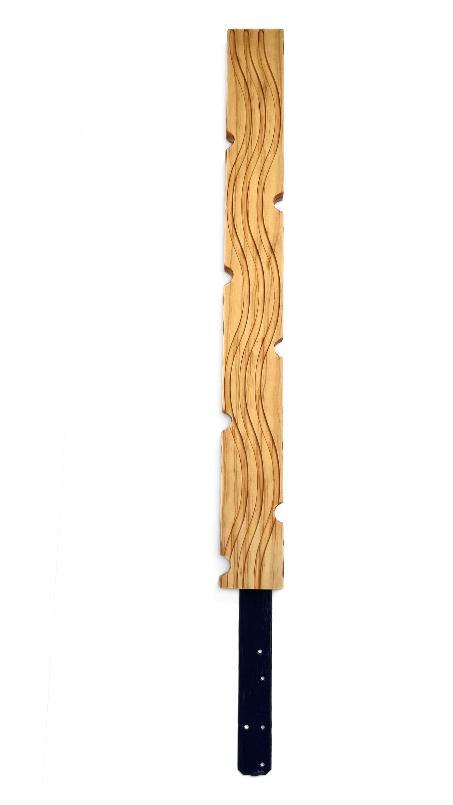 Decorative plant stake carved in wood