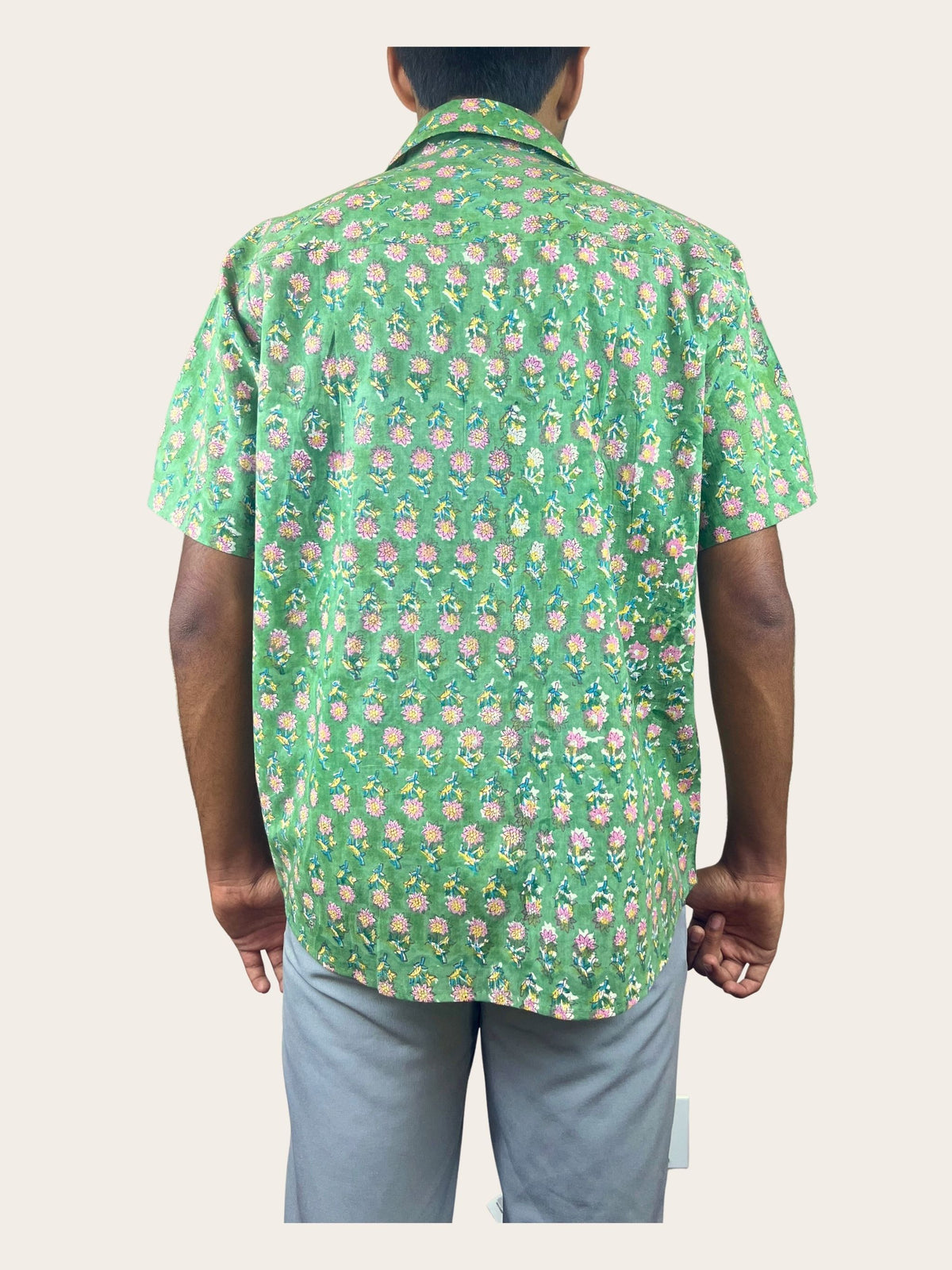 Meadow - Hand-Block Printed 100% Cotton Men's Shirt