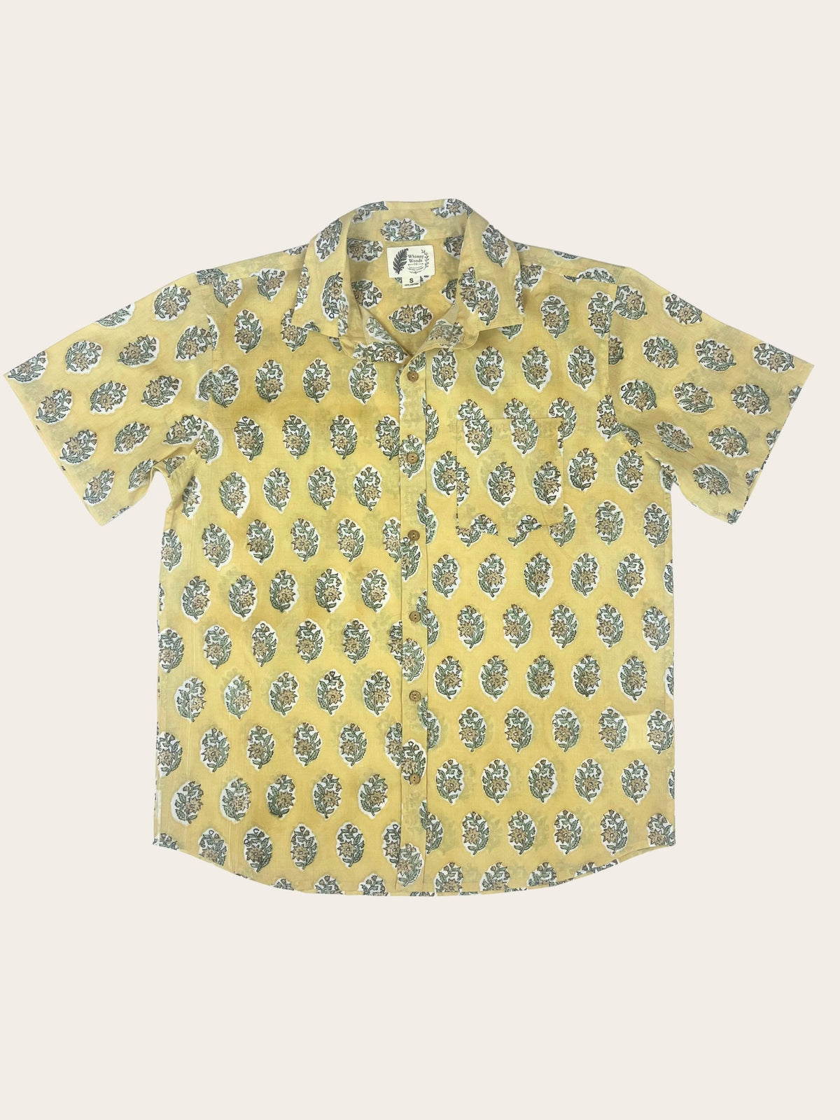 Mellow - Hand-Block Printed 100% Cotton Men's Shirt