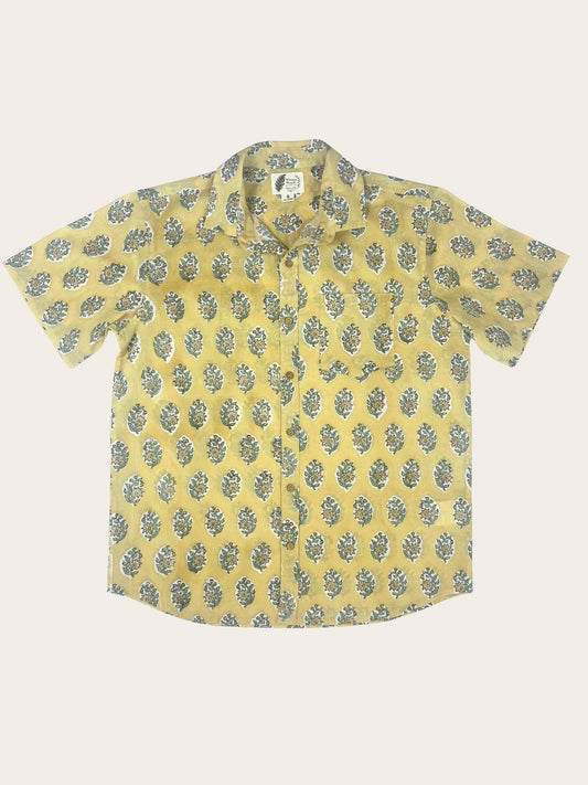 Mellow - Hand-Block Printed 100% Cotton Men's Shirt