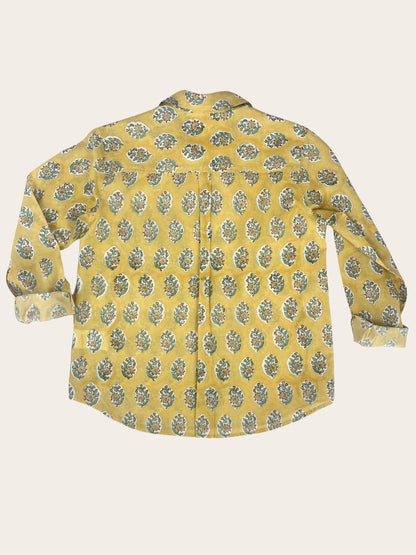 Mellow - Hand-Block Printed 100% Cotton Women's Shirt