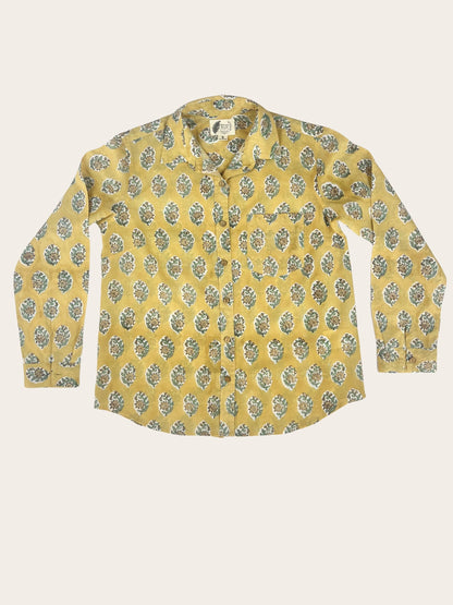 Mellow - Hand-Block Printed 100% Cotton Women's Shirt