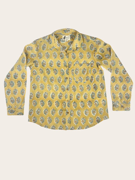 Mellow - Hand-Block Printed 100% Cotton Women's Shirt