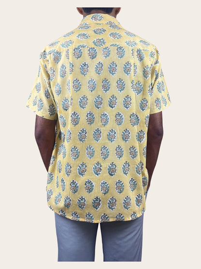 Mellow - Hand-Block Printed 100% Cotton Men's Shirt