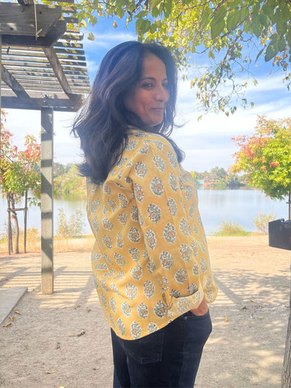 Mellow - Hand-Block Printed 100% Cotton Women's Shirt