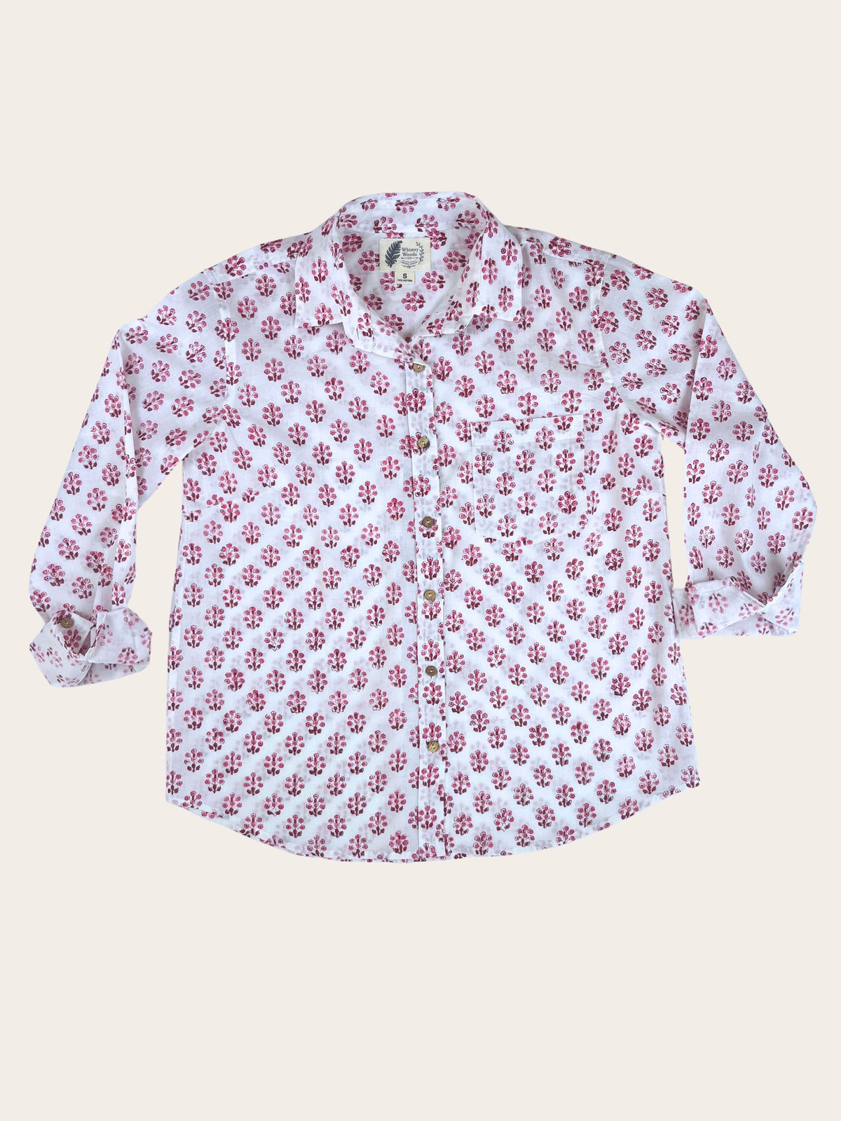 Rosella - Hand-Block Printed 100% Cotton Women's Shirt