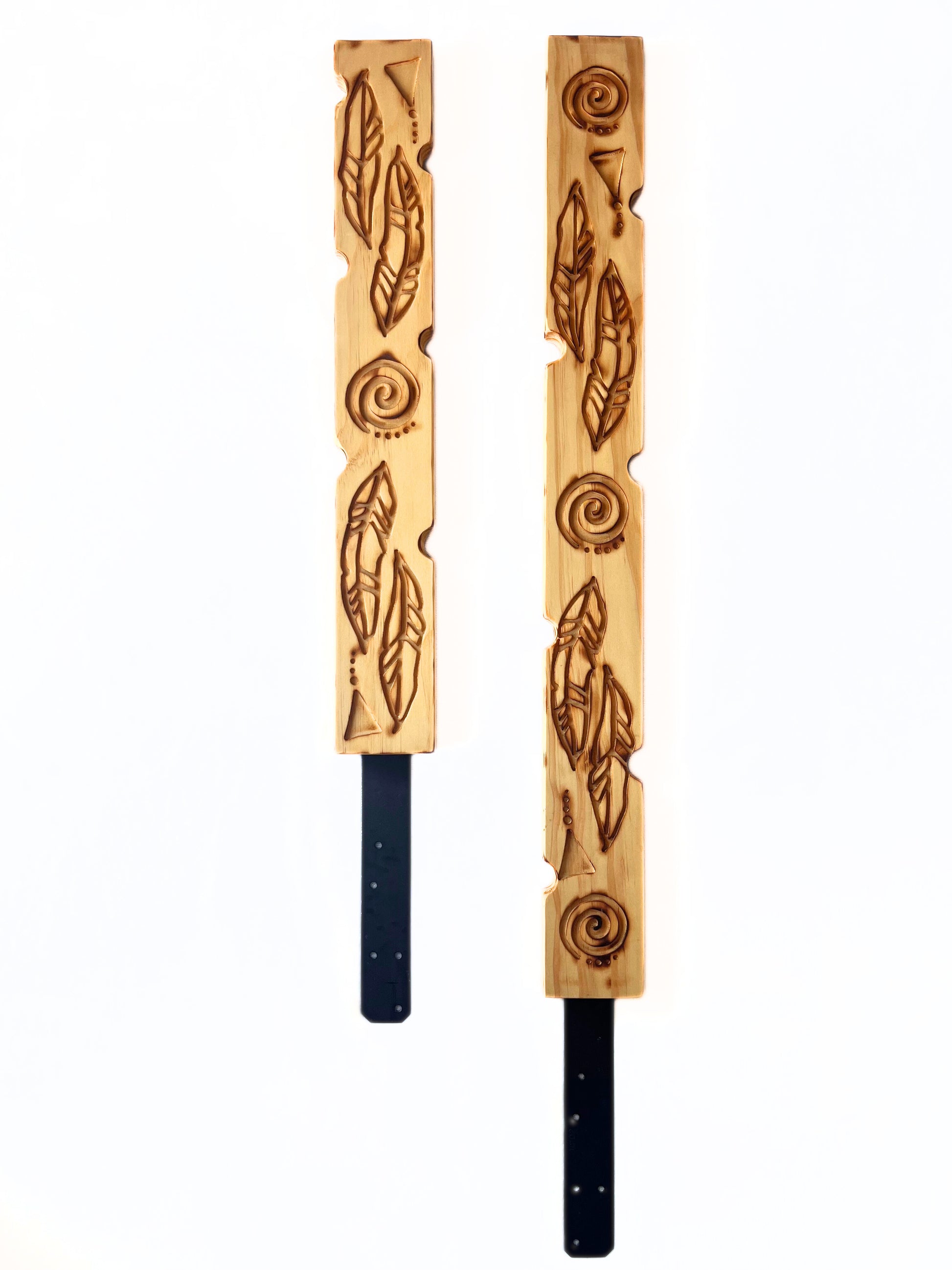 Spirit carved plant support |Plant stake| Plant Pole -Front without plant