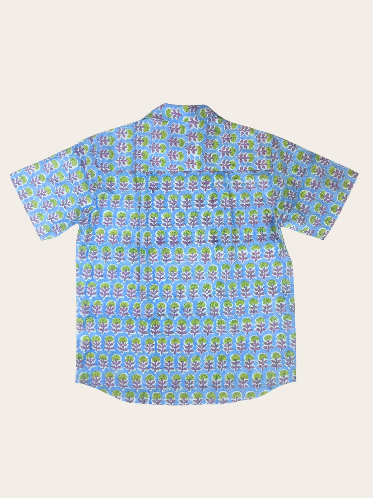 Thistle - Hand-Block Printed 100% Cotton Men's Shirt