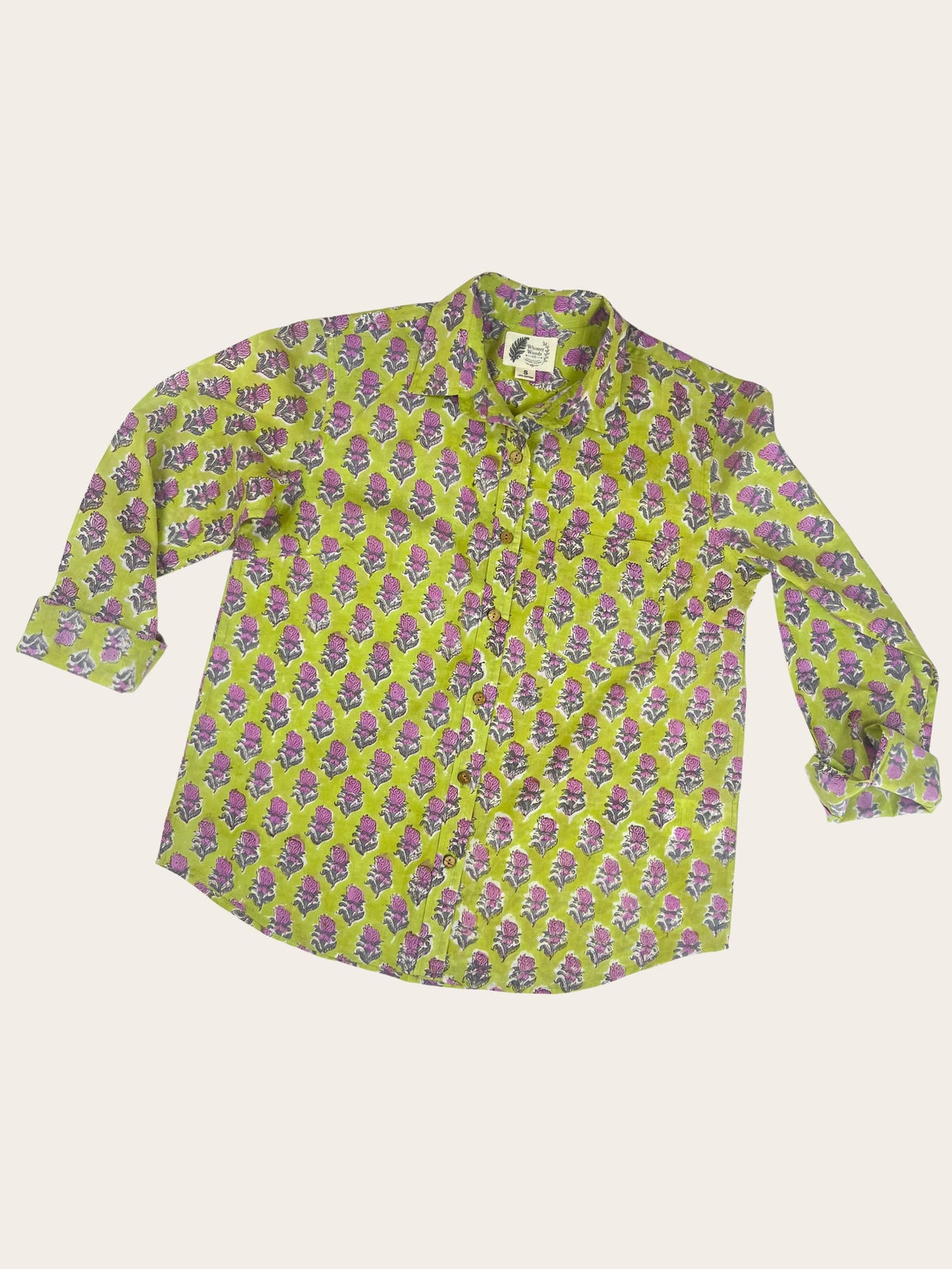 Viola - Hand-Block Printed 100% Cotton Women's Shirt