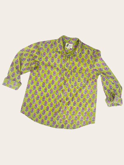 Viola - Hand-Block Printed 100% Cotton Women's Shirt