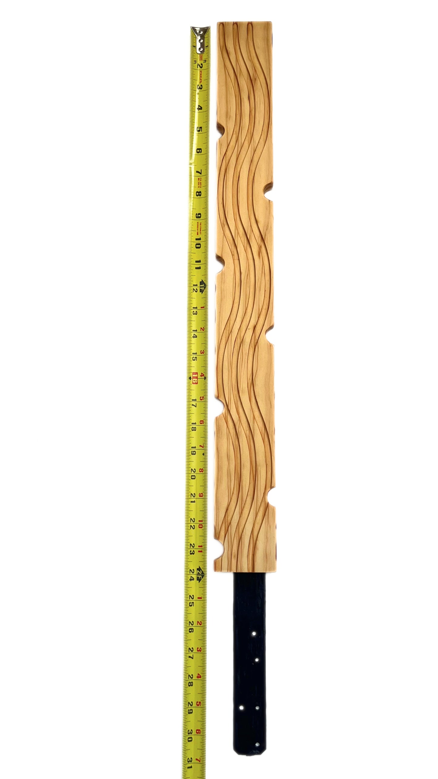 Decorative plant stake carved in wood