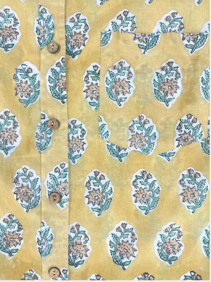 Mellow - Hand-Block Printed 100% Cotton Women's Shirt