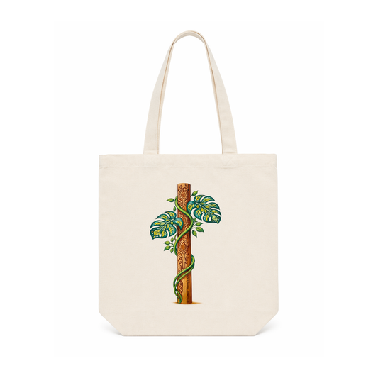 Monstera Trellis Art Tote Bag