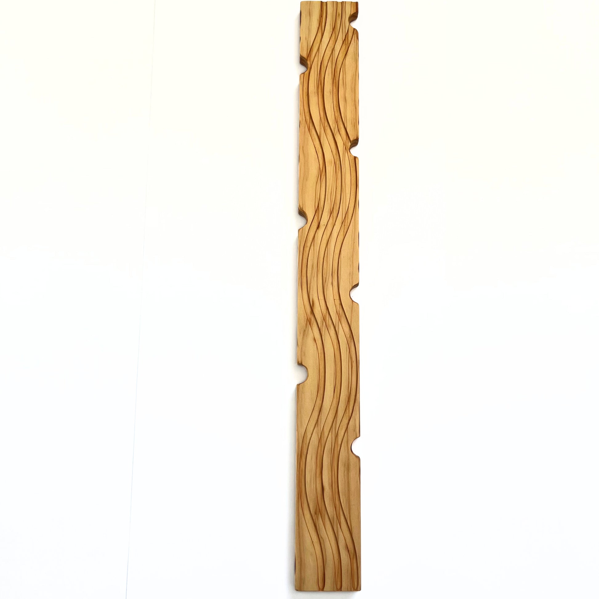 Decorative plant stake carved in wood
